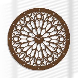 Dekoracyjny zegar ażurowy, NOTRE DAME, GOTHIC STYLE, VINTAGE,60 cm 