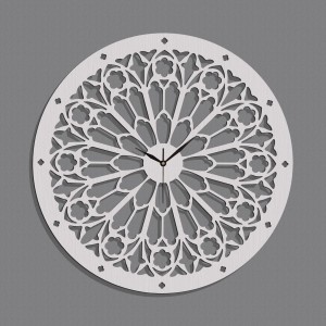 Dekoracyjny zegar ażurowy, NOTRE DAME, GOTHIC STYLE, VINTAGE,60 cm 