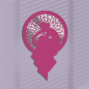 DEKORACYJNY PANEL AŻUROWY,  SECESJA, FANTINE , DEKORACJA ŚCIENNA 3D,ORNAMENT, CZARNY