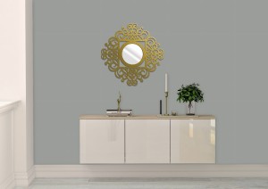 MIROIR DÉCORATIF AJOURÉ VINTAGE, BERNADETTE, 60 CM