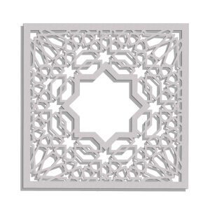 DEKORACYJNY PANEL AŻUROWY, MAROKAŃSKI STYL, ALHAMBRA, DEKORACJA ŚCIENNA 3D, ORNAMENT, DYPTYK, ZŁOTY