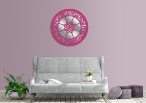 MIROIR DÉCORATIF AJOURÉ LILIANNE, 56 cm