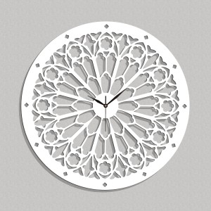 Dekoracyjny zegar ażurowy, NOTRE DAME, GOTHIC STYLE, VINTAGE,60 cm 