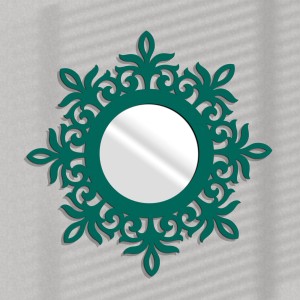 MIROIR DÉCORATIF AJOURÉ LAURENTINE,50 cm