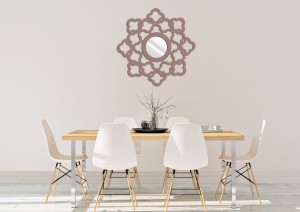 MIROIR DÉCORATIF AJOURÉ, ART DÉCO, MABELLE, 54 cm